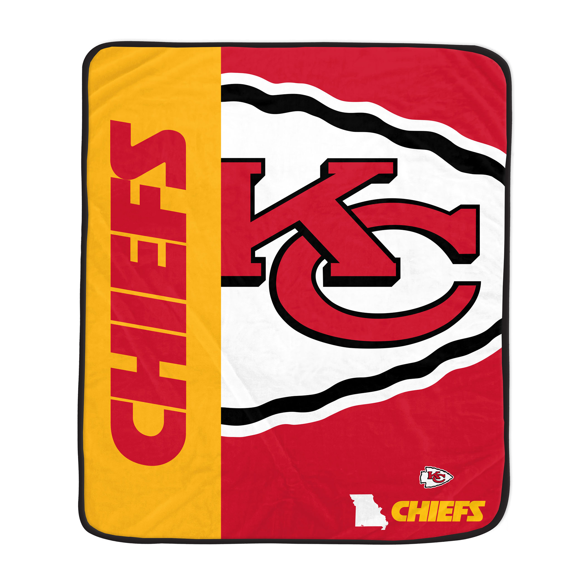 Pegasus Kansas City Chiefs 50" x 60" Endzone Ultra Soft Throw Blanket