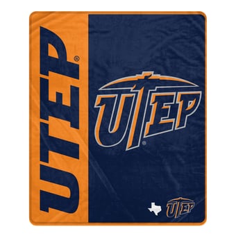 Pegasus UTEP Miners 50" x 60" Endzone Ultra Soft Throw Blanket