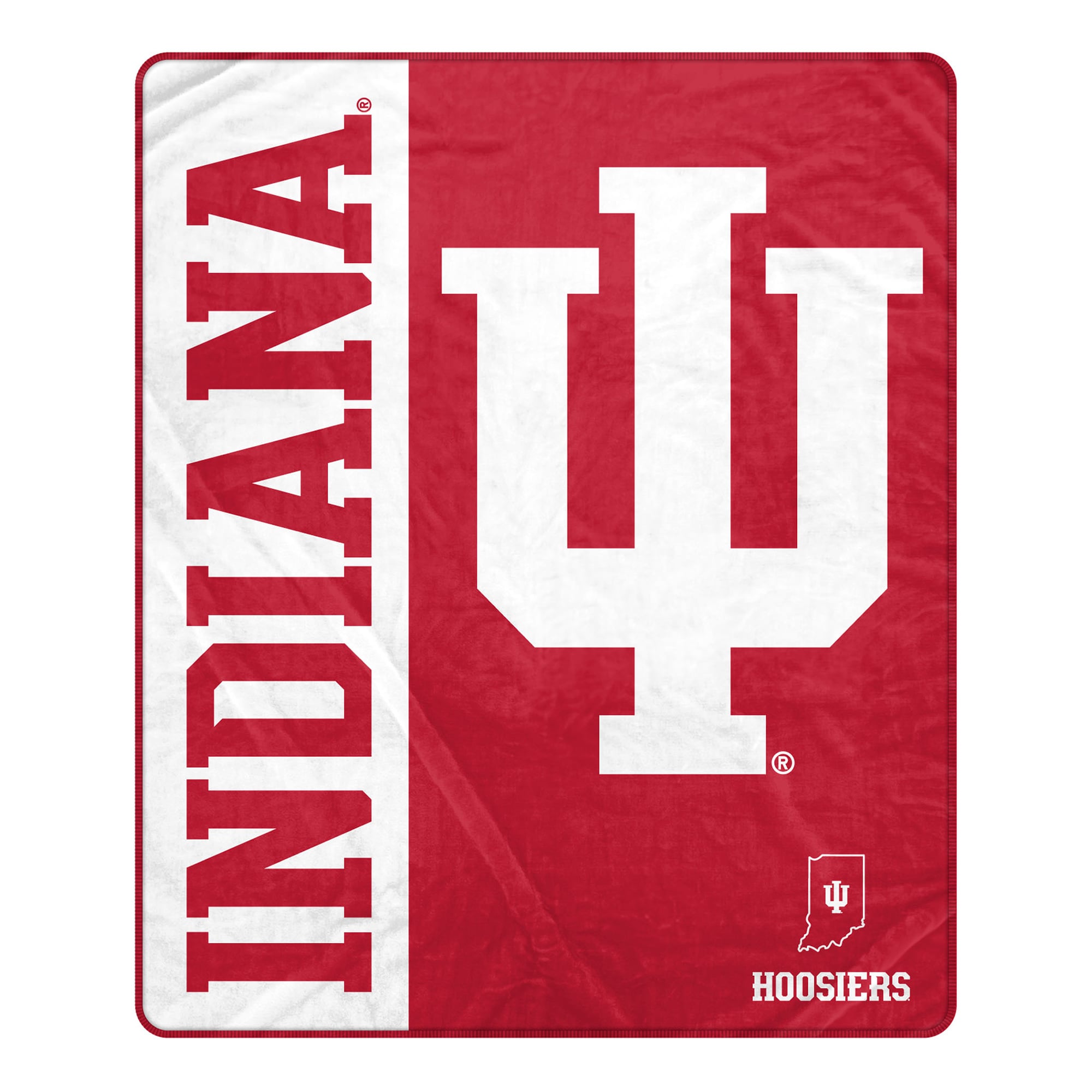 Pegasus Indiana Hoosiers 50" x 60" Endzone Ultra Soft Throw Blanket