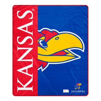 "Pegasus Kansas Jayhawks 50"" x 60"" Endzone Ultra Soft Throw Blanket"