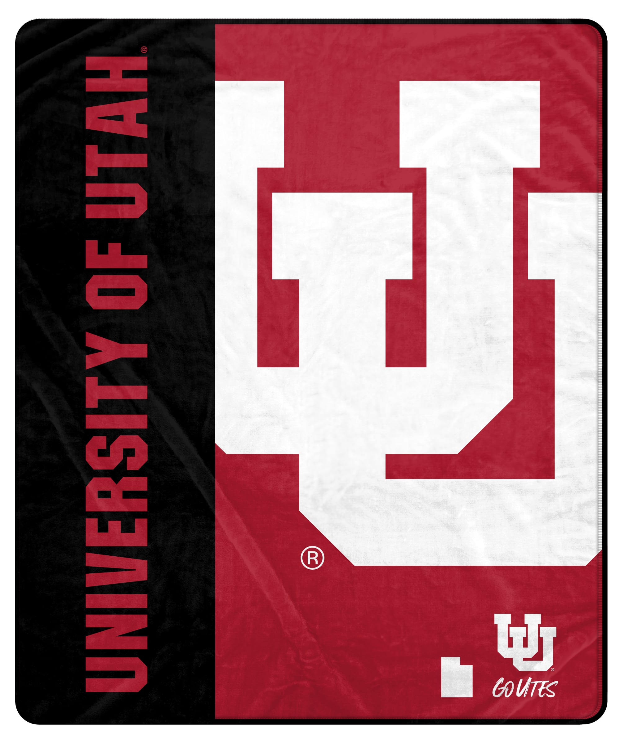 Pegasus Utah Utes 50" x 60" Endzone Ultra Soft Throw Blanket