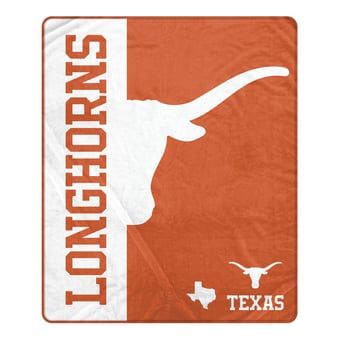 "Pegasus Texas Longhorns 60"" x 80"" Endzone Ultra Soft Throw Blanket"