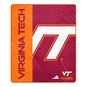 "Pegasus Virginia Tech Hokies 60"" x 80"" Endzone Ultra Soft Throw Blanket"