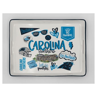 Pegasus Carolina Panthers 11" x 17" Large Loco Fan Serving Tray with Handles