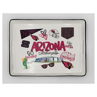 Pegasus Arizona Cardinals 11" x 17" Large Loco Fan Serving Tray with Handles
