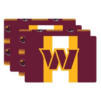 Pegasus Washington Commanders Two-Sided Logo Place Mat and Table Runner Set