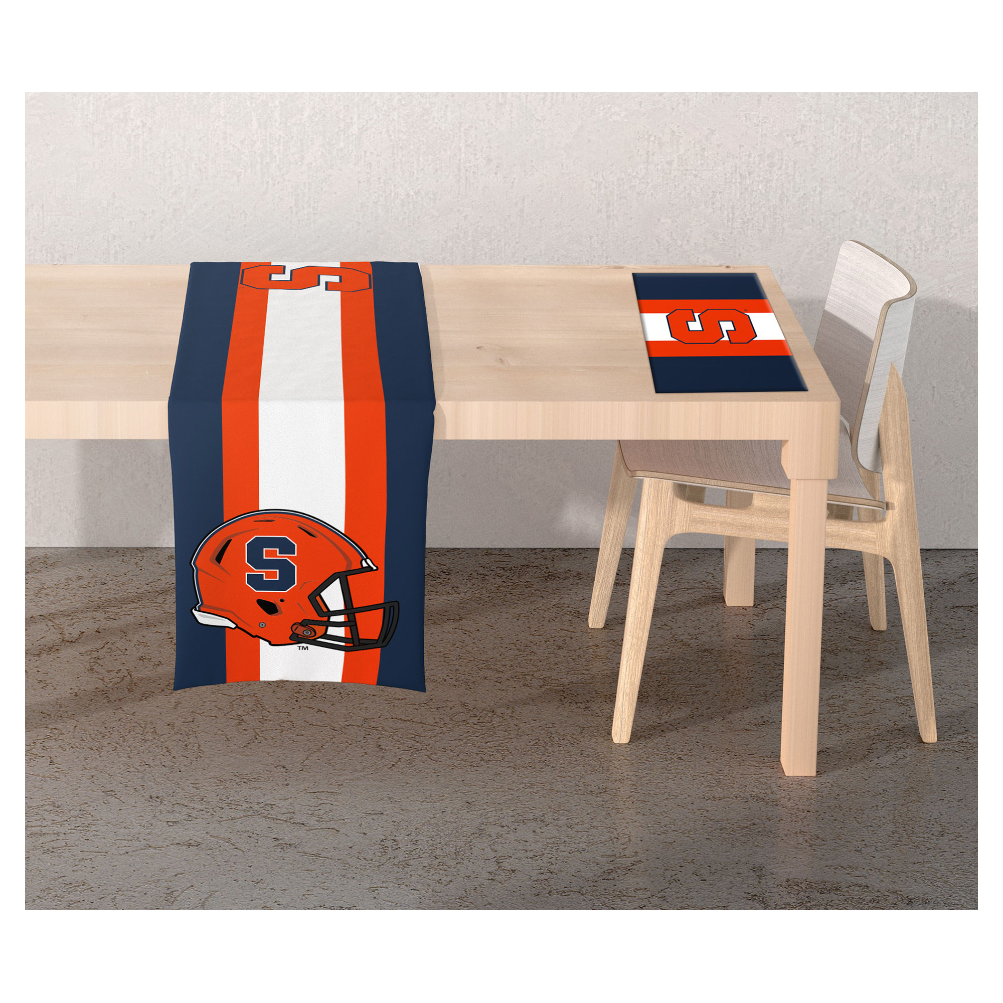 Pegasus Syracuse Orange Two-Sided Logo Place Mat and Table Runner Set