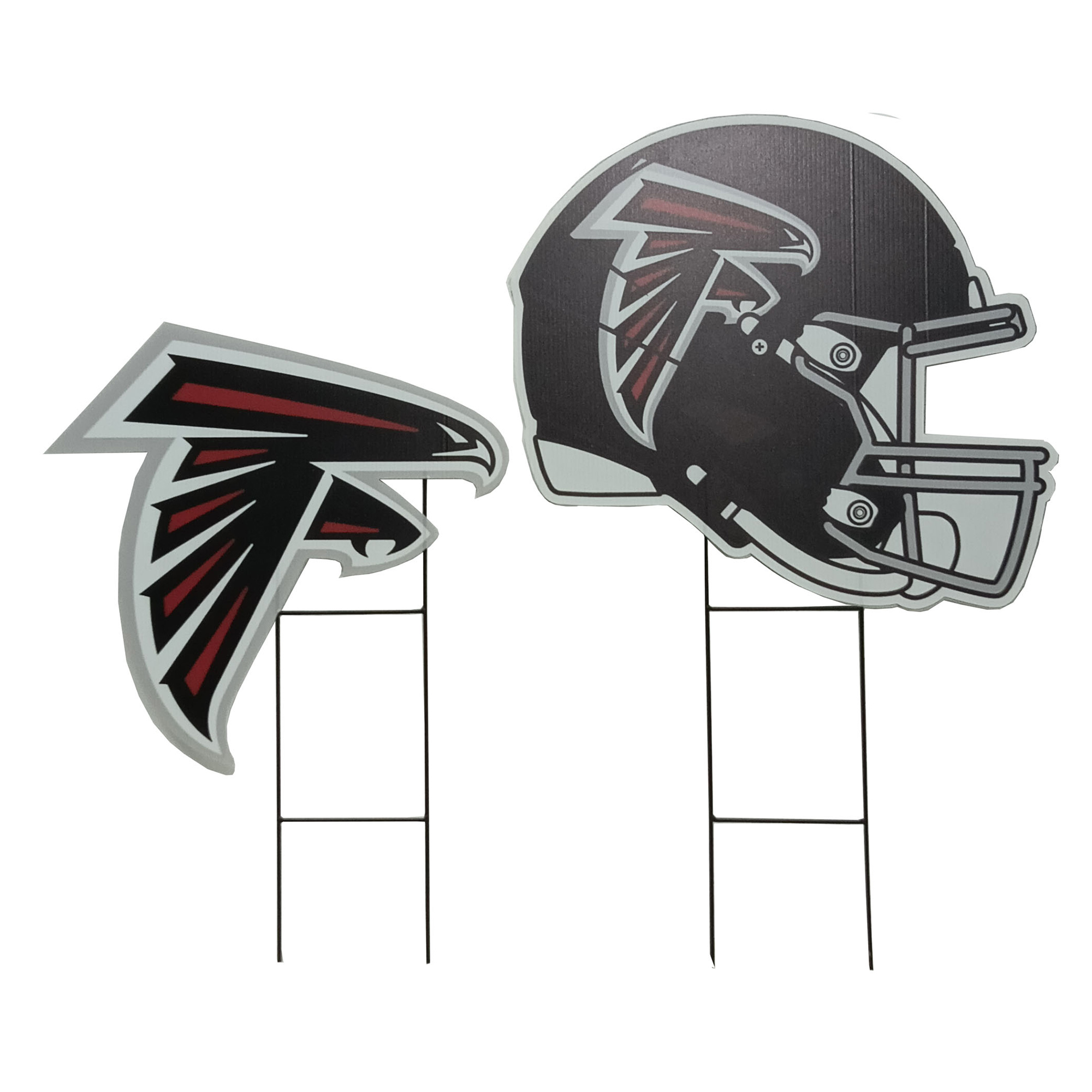 Pegasus Atlanta Falcons Logo and Helmet Two-Piece Yard Sign Set