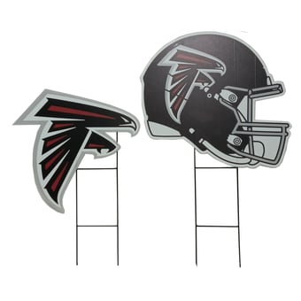 Pegasus Atlanta Falcons Logo and Helmet Two-Piece Yard Sign Set