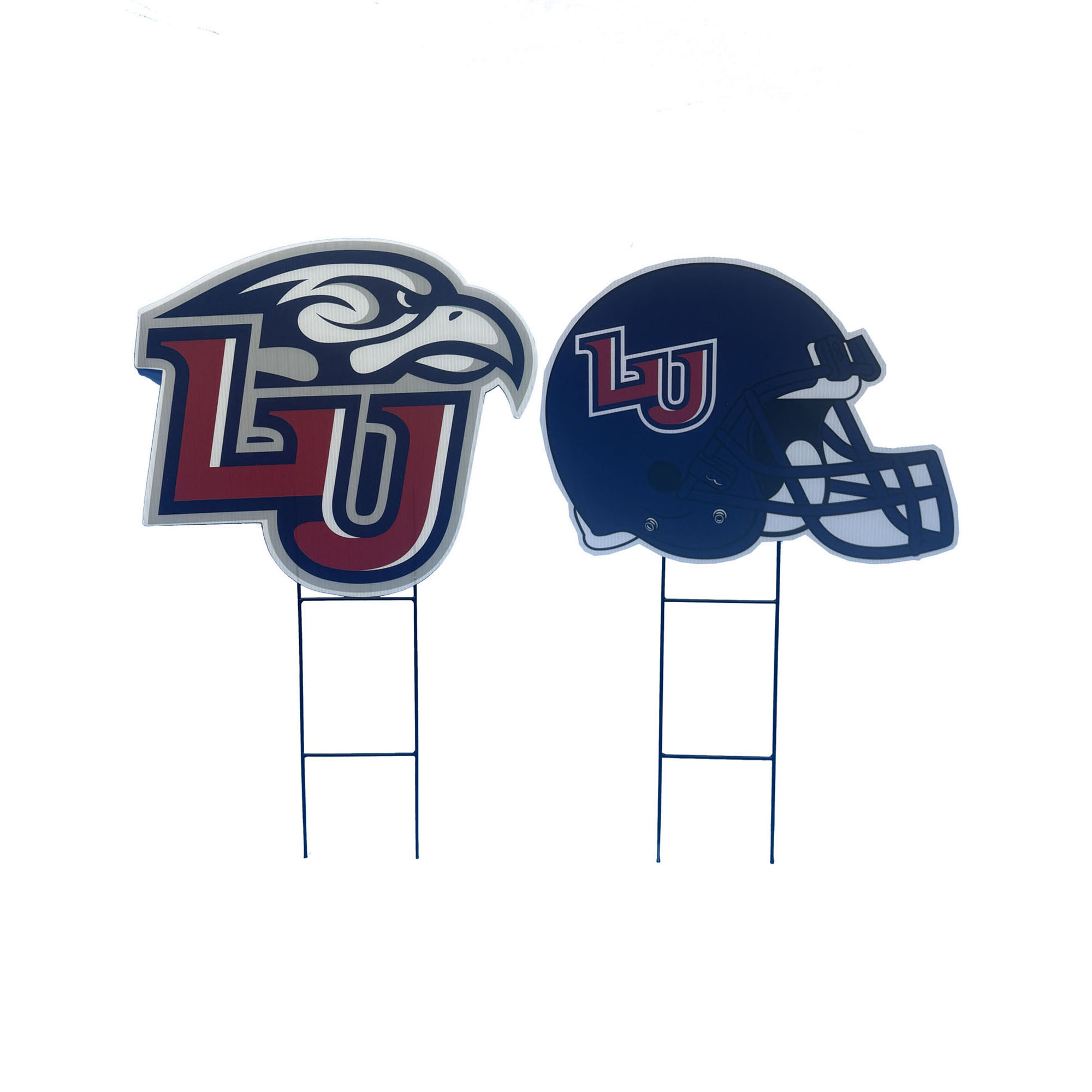 Pegasus Liberty Flames Logo and Helmet Two-Piece Yard Sign Set