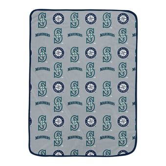 Pegasus Seattle Mariners 66" x 95" Oversized Logo Roll Ultra Cozy Blanket