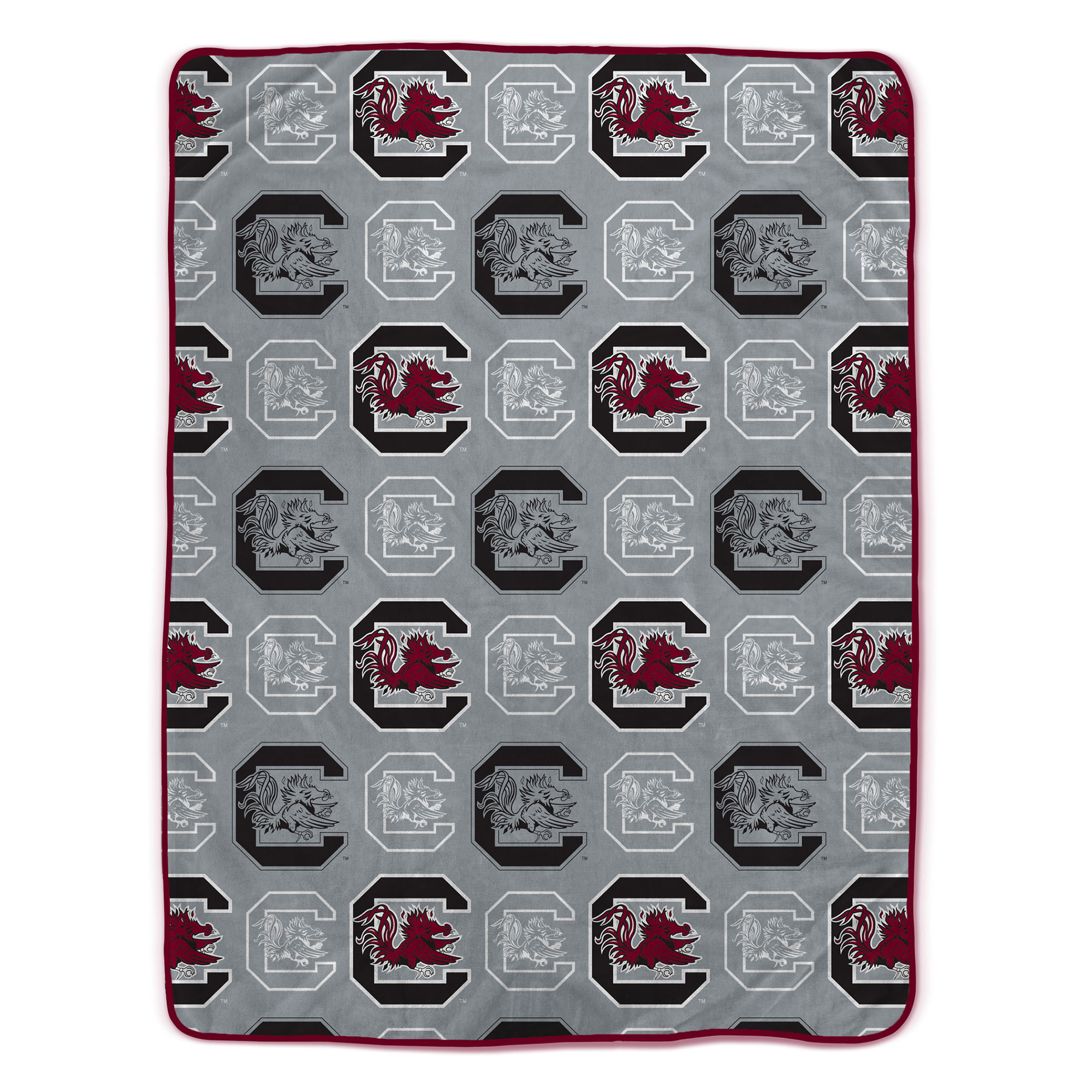Pegasus South Carolina Gamecocks 66" x 95" Oversized Logo Roll Ultra Cozy Blanket
