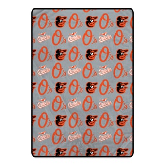 "Pegasus Baltimore Orioles 66"" x 95"" Oversized Logo Roll Ultra Cozy Blanket"