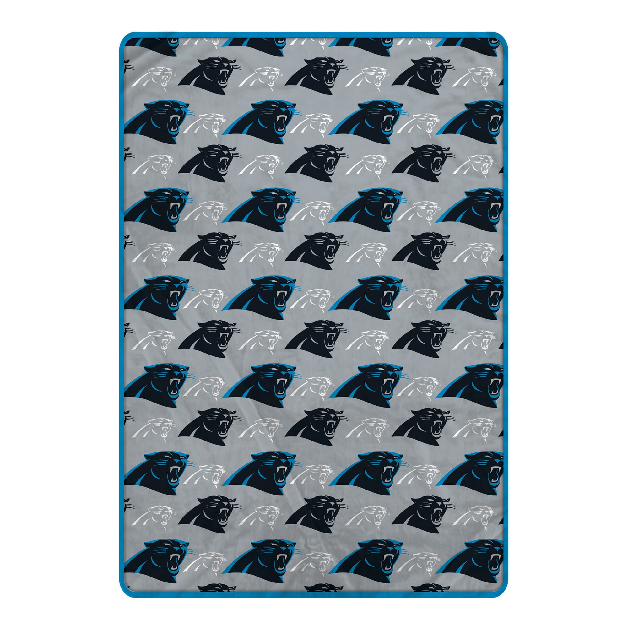 Pegasus Carolina Panthers 66" x 95" Oversized Logo Roll Ultra Cozy Blanket