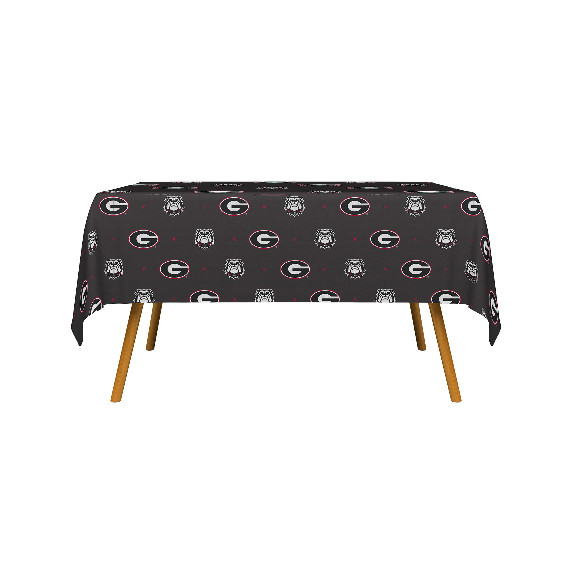 Pegasus Georgia Bulldogs 54" x 100" Repeat Logo Table Cover Roll