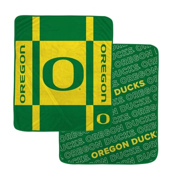 "Pegasus Oregon Ducks 60"" x 70"" Reverse Block Wordmark Double-Sided Ultra Cozy Blanket"