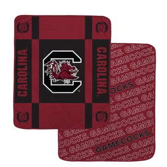 "Pegasus South Carolina Gamecocks 60"" x 70"" Reverse Block Wordmark Double-Sided Ultra Cozy Blanket"