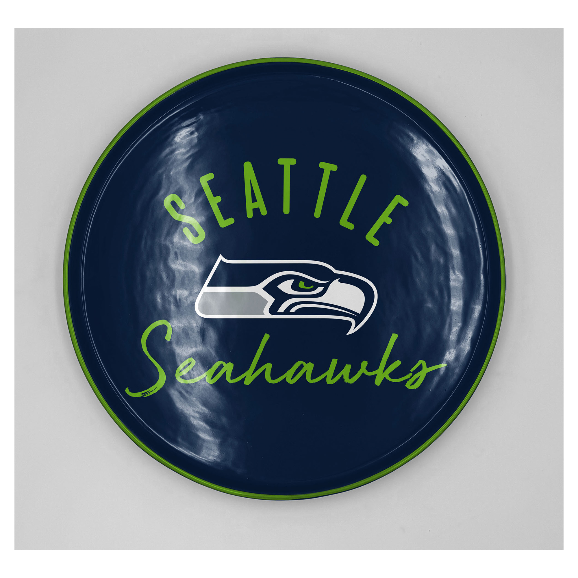 Pegasus Seattle Seahawks 14" Script Logo Round Serving Tray