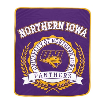 Pegasus Northern Iowa Panthers 50" x 60" University Crest Ultra Soft Blanket