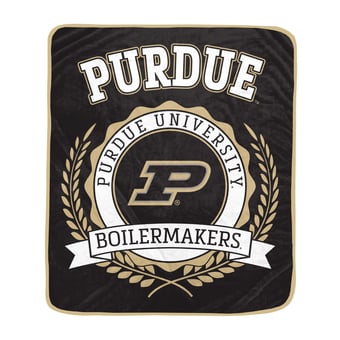 Pegasus Purdue Boilermakers 50" x 60" University Crest Ultra Soft Blanket