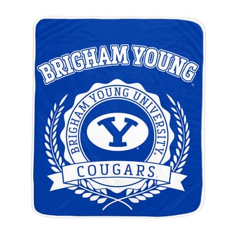 Pegasus BYU Cougars 50" x 60" University Crest Ultra Soft Blanket