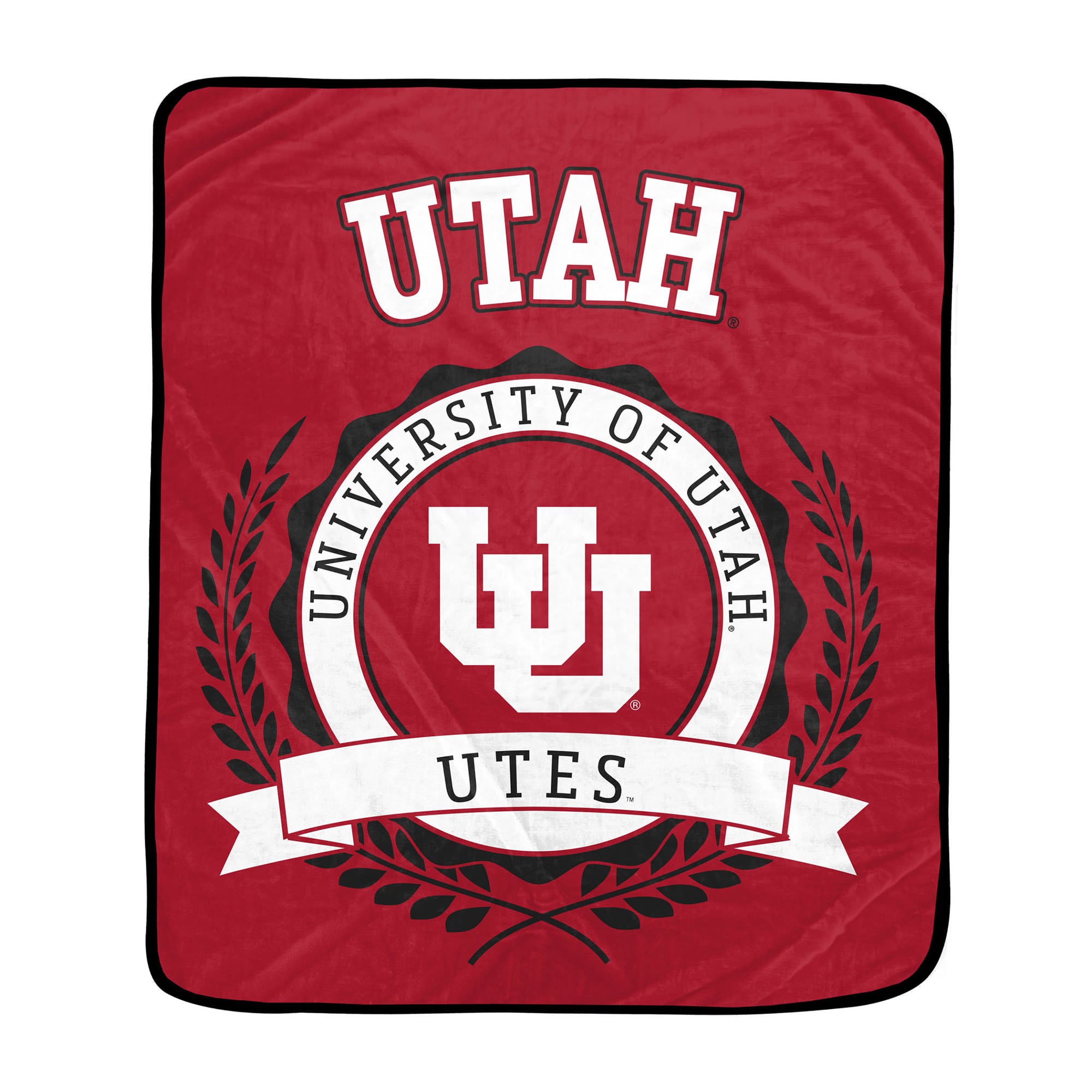 Pegasus Utah Utes 50" x 60" University Crest Ultra Soft Blanket