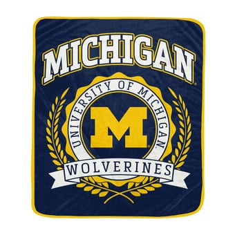 Pegasus Michigan Wolverines 50" x 60" University Crest Ultra Soft Blanket