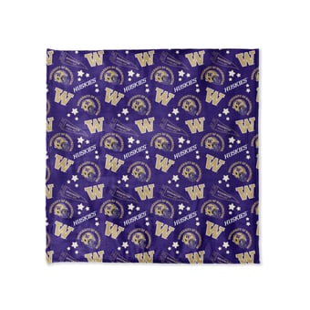 Pegasus Washington Huskies 108" x 108" Victory Pennant Ultra Cozy Family Blanket