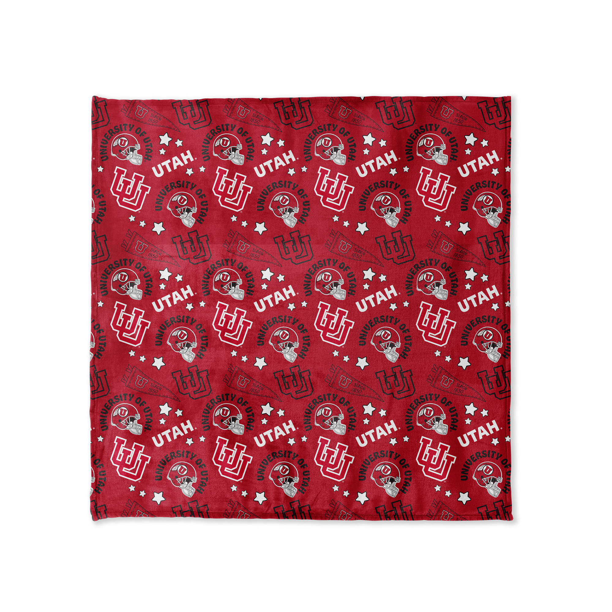 Pegasus Utah Utes 108" x 108" Victory Pennant Ultra Cozy Family Blanket