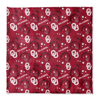 "Pegasus Oklahoma Sooners 108"" x 108"" Victory Pennant Ultra Cozy Family Blanket"