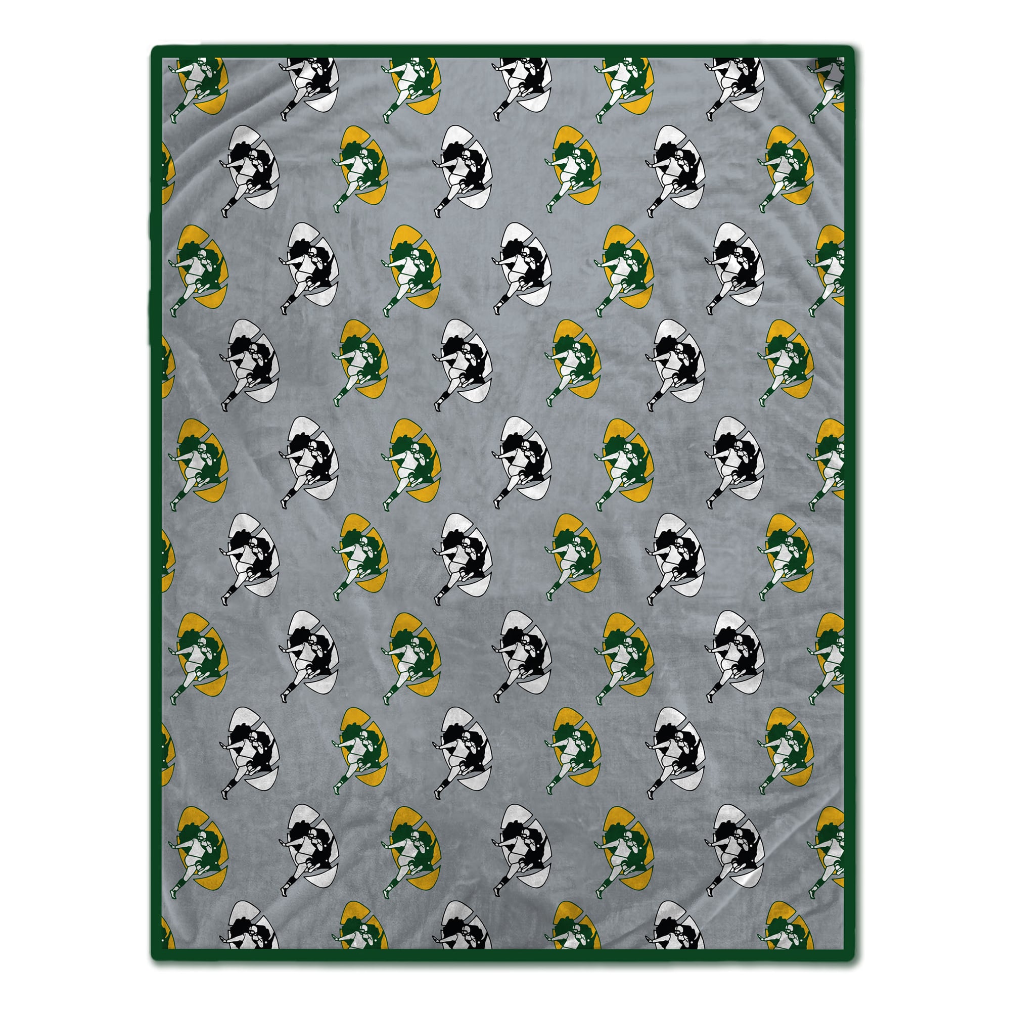 Pegasus Green Bay Packers 66" x 95" Oversized Vintage Logo Roll Ultra Cozy Blanket