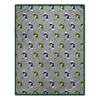 "Pegasus Green Bay Packers 66"" x 95"" Oversized Vintage Logo Roll Ultra Cozy Blanket"
