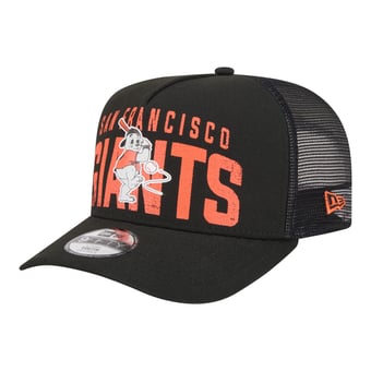Youth New Era Black San Francisco Giants Logo Fade A-Frame 9FIFTY Snapback Hat