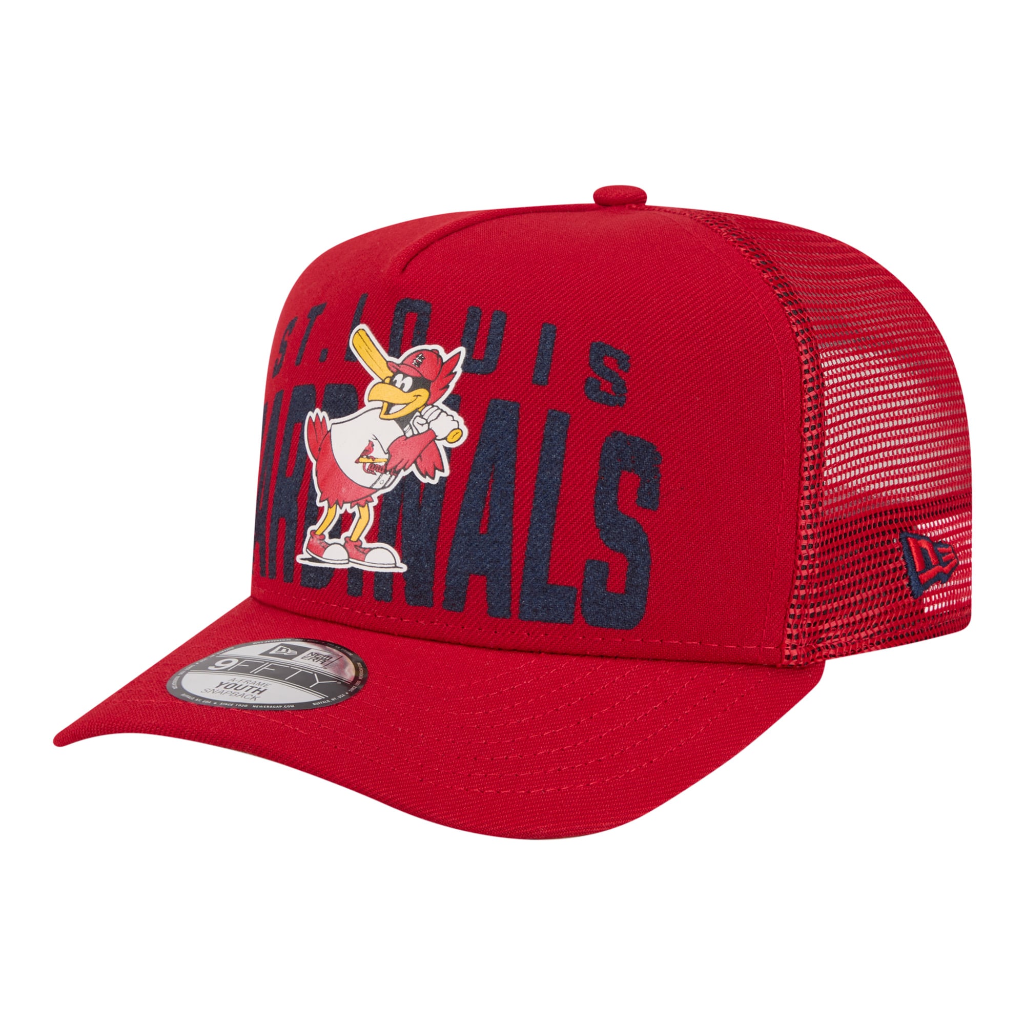 Youth New Era Red St. Louis Cardinals Logo Fade A-Frame 9FIFTY Snapback Hat