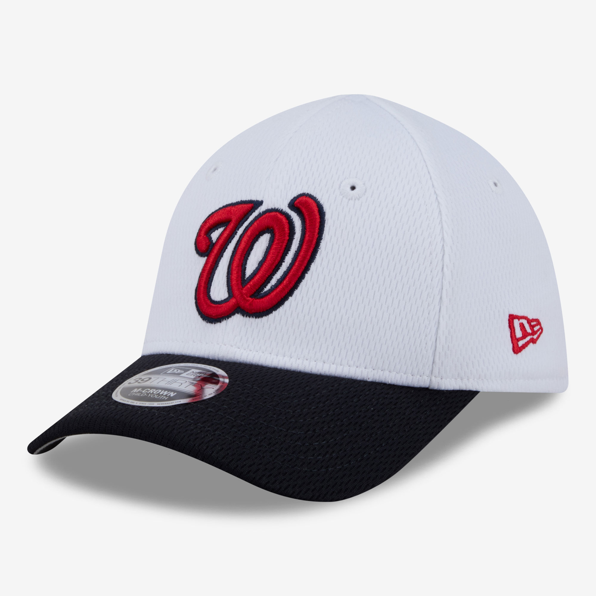 Toddler New Era  White Washington Nationals Baseball 39THIRTY M-Crown Adjustable Hat