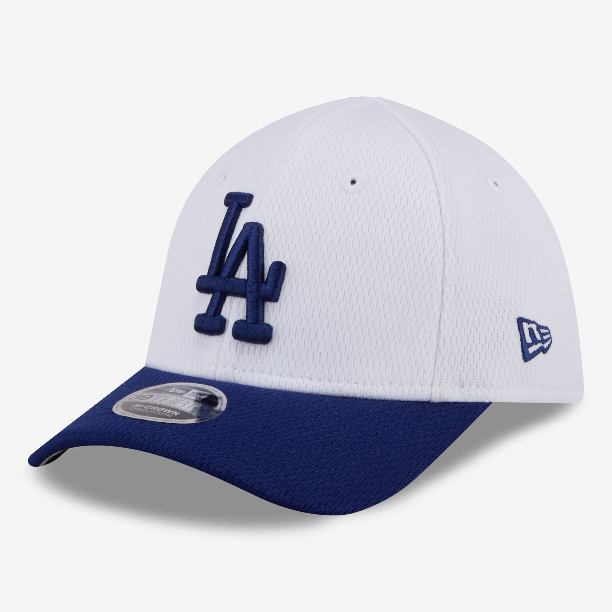 Toddler New Era  White Los Angeles Dodgers Baseball 39THIRTY M-Crown Adjustable Hat