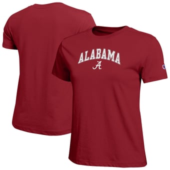 Women's Champion  Crimson Alabama Crimson Tide Arched Over Logo T-Shirt