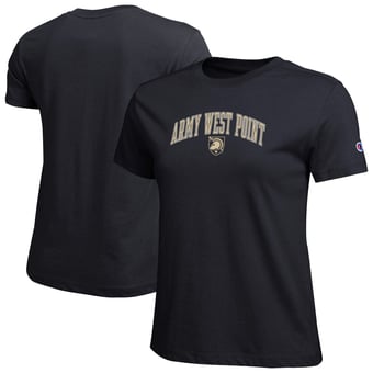 Women's Champion  Black Army Black Knights Arched Over Logo T-Shirt