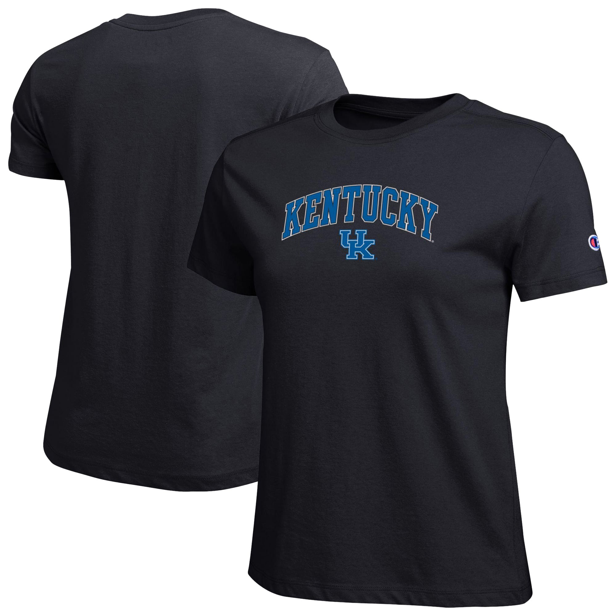 Women's Champion Black Kentucky Wildcats Arched Over Logo T-Shirt