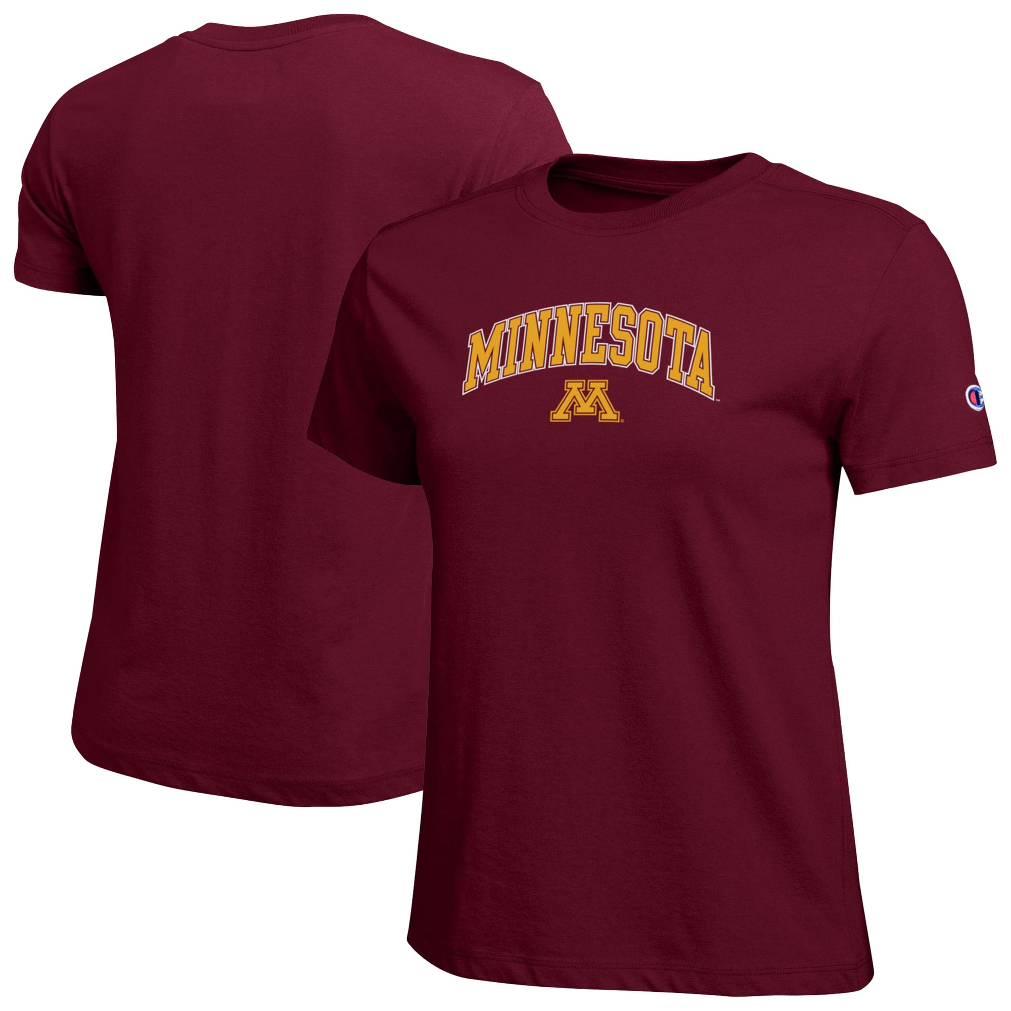 Women's Champion  Maroon Minnesota Golden Gophers Arched Over Logo T-Shirt