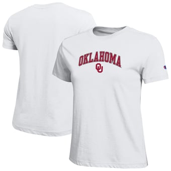 Women's Champion  White Oklahoma Sooners Arched Over Logo T-Shirt