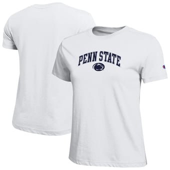 Women's Champion  White Penn State Nittany Lions Arched Over Logo T-Shirt