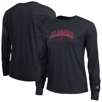 Women's Champion Alabama Crimson Tide Arch Over Logo Long Sleeve T-Shirt