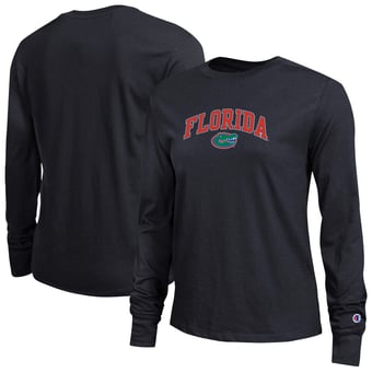 Women's Champion Black Florida Gators Arch Over Logo Long Sleeve T-Shirt