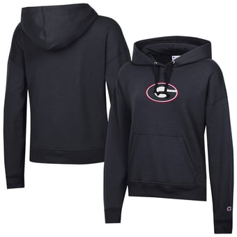 Women's Champion Black Georgia Bulldogs Powerblend Fleece Hoodie