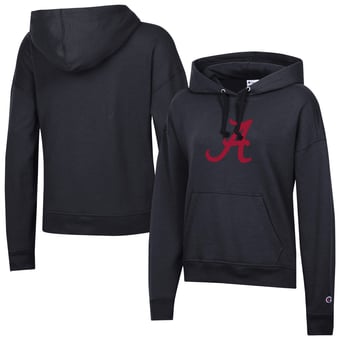 Women's Champion Black Alabama Crimson Tide Powerblend Fleece Hoodie
