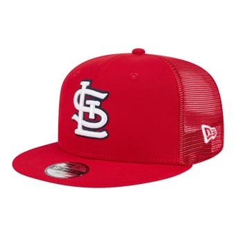 Youth New Era  Red St. Louis Cardinals 9FIFTY Trucker Snapback Hat