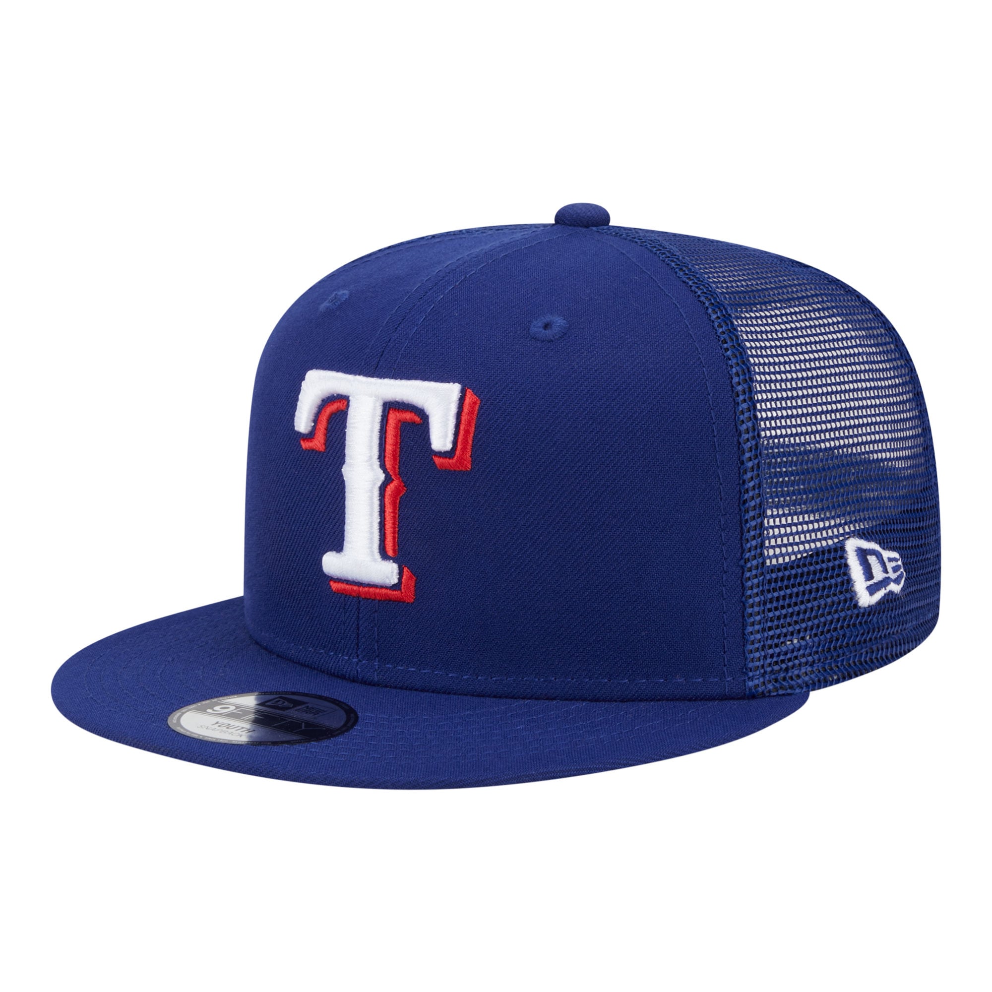 Youth New Era  Royal Texas Rangers 9FIFTY Trucker Snapback Hat