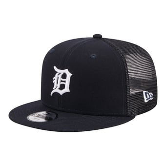 Youth New Era  Navy Detroit Tigers 9FIFTY Trucker Snapback Hat