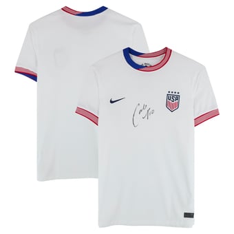Carli Lloyd USWNT Autographed 2024 White Nike Jersey  - Front Signed
